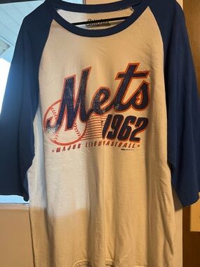 🔥5/$15🔥Used Men’s Stitches Navy & White Ringer Crew Tee